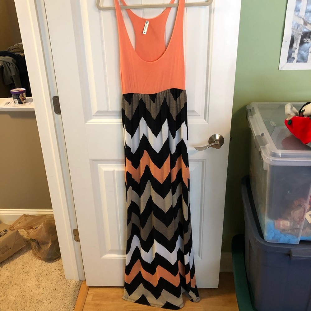Chevron Maxi Dress